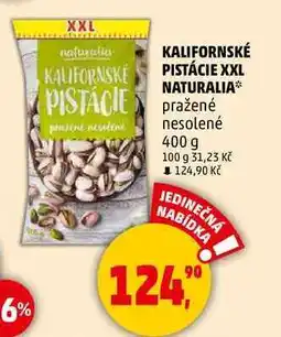 Penny Market KALIFORNSKÉ PISTÁCIE XXL NATURALIA nesolené, 400 g nabídka