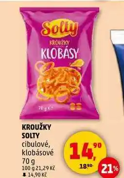 Penny Market KROUŽKY SOLTY cibulové, 70 g nabídka