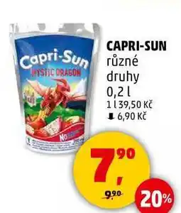 Penny Market CAPRI-SUN různé druhy, 0,2 l nabídka