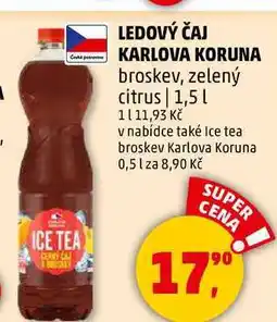 Penny Market LEDOVÝ ČAJ KARLOVA KORUNA broskev, 1,5 l nabídka