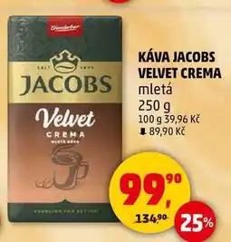 Penny Market KÁVA JACOBS VELVET CREMA mletá, 250 g nabídka