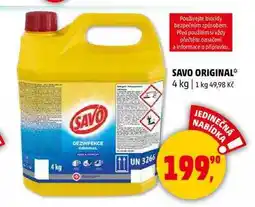 Penny Market SAVO DEZINFEKCE ORIGINAL, 4 kg nabídka