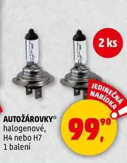 Penny Market AUTOŽÁROVKY halogenové, H4 nebo H7, 1 balení nabídka