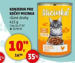 Penny Market KONZERVA PRO KOČKY MICINKA různé druhy, 415 g nabídka