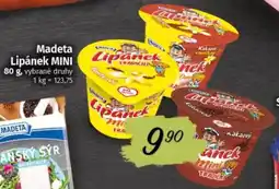 COOP TIP Madeta lipánek mini nabídka