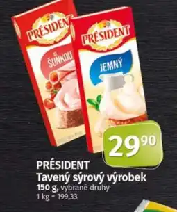 COOP TIP PRÉSIDENT Tavený sýrový výrobek nabídka