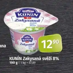 COOP TIP KUNÍN Zakysaná svěží 8% nabídka