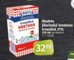 COOP TIP MADETA Jihočeská smetana trvanlivá 31% nabídka