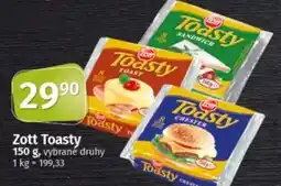 COOP TIP ZOTT Toasty nabídka