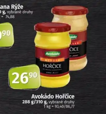 COOP TIP AVOKÁDO Hořčice nabídka