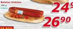 ESO MARKET Balaton klobása nabídka