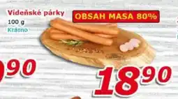 ESO MARKET Vídeňské párky nabídka