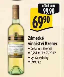 Albert Zámecké vinařství Bzenec nabídka