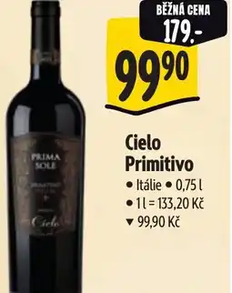 Albert Cielo Primitivo nabídka