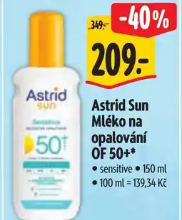 Albert ASTRID Sun Mléko na opalování OF 50+ nabídka