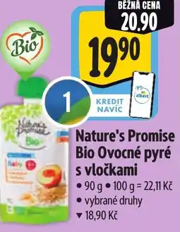 Albert Nature's Promise Bio Ovocné pyré s vločkami nabídka