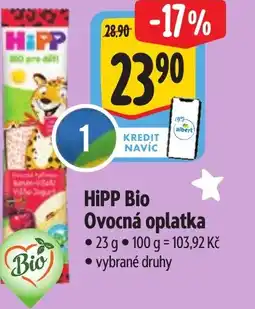 Albert HiPP Bio Ovocná oplatka nabídka