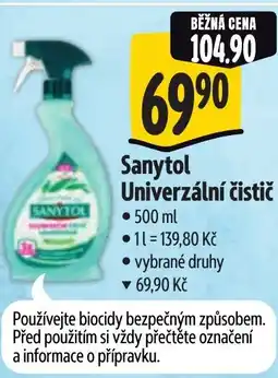 Albert SANYTOL Univerzální čistič nabídka