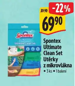 Albert SPONTEX Ultimate Clean Set Utěrky z mikrovlákna nabídka