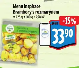 Albert Menu inspirace Brambory s rozmarýnem nabídka