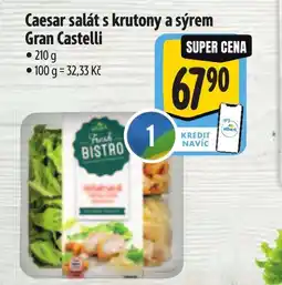 Albert Caesar salát s krutony a sýrem Gran Castelli nabídka