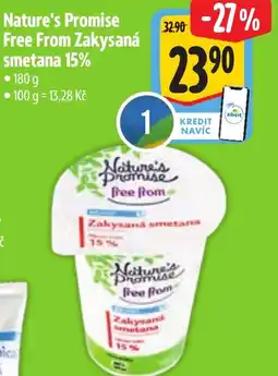 Albert Nature's Promise Free From Zakysaná smetana 15% nabídka