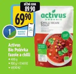 Albert ACTIVUS Bio Polévka fazole a chilli nabídka