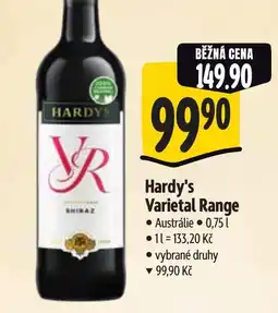 Albert Hardy's Varietal Range nabídka
