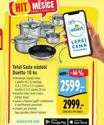 Albert Tefal sada nádobí nabídka