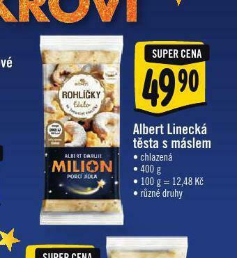 Albert Albert linecká těsta s máslem nabídka