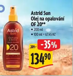 Albert ASTRID Sun Olej na opalování OF 20 nabídka