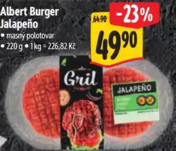 Albert Albert Burger Jalapeño nabídka