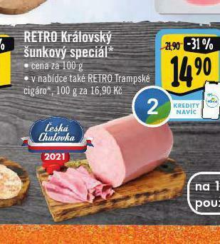 Albert Retro královský šunkový speciál nabídka
