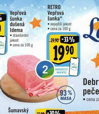 Albert Retro vepřová šunka nabídka