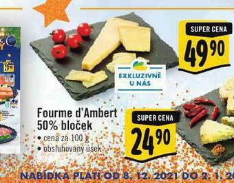 Albert Fourme d´ambert 50% bloček nabídka