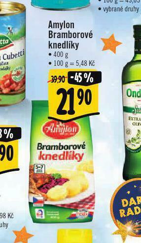 Albert Amylon bramborové knedlíky nabídka