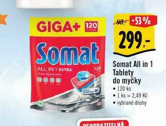 Albert Somat all in 1 tablety do myčky nabídka