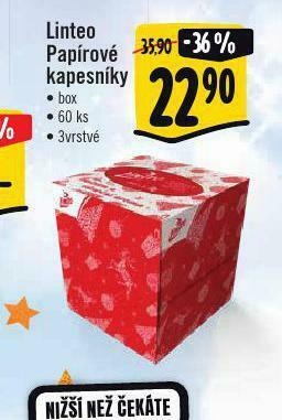Albert Linteo papírové kapesníky nabídka