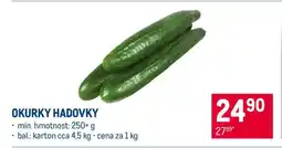 Makro Okurky hadovky nabídka