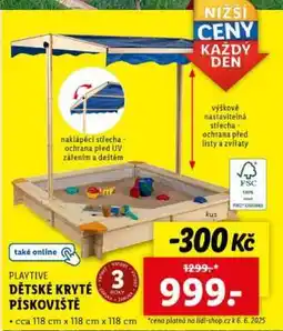 Lidl PLAYTIVE Dětské kryté pískoviště nabídka