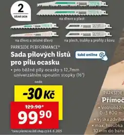 Lidl Sada pilových listů pro pilu ocasku nabídka