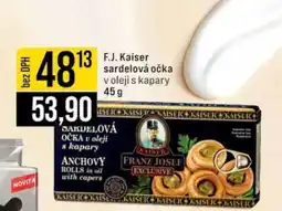 Jip F.J. Kaiser sardelová očka v oleji s kapary nabídka