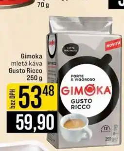 Jip Gimoka mletá káva Gusto Ricco nabídka