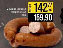 Jip Mexická klobása jalapeño+sýr 4 ks nabídka