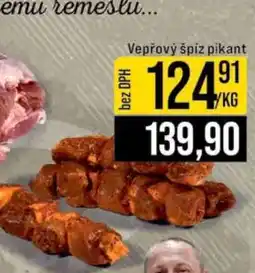 Jip Vepřový špíz pikant nabídka