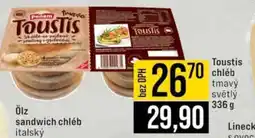 Jip Toustis chléb tmavý světlý 336 g nabídka