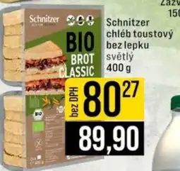 Jip Schnitzer chléb toustový bez lepku světlý nabídka