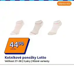 Action Kotníkové ponožky Lotto nabídka