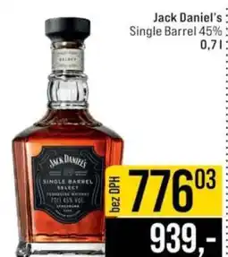 Jip Jack Daniel's Single Barrel 45% 0,7l nabídka