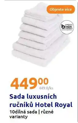 Action Sada luxusních ručníků Hotel Royal nabídka